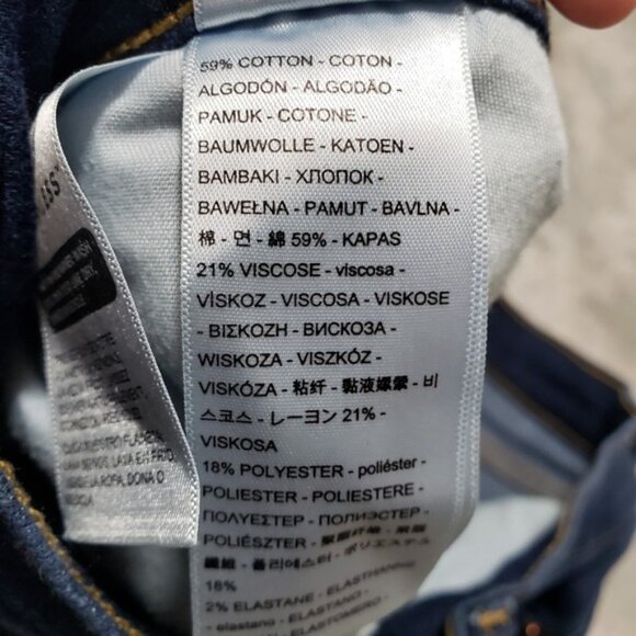 Levi s Jeans Womens 32x27 Blue Boyfriend Denim Dark Wash - Picture 6 of 13